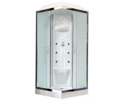 Душевая кабина Royal Bath RB 90HP7-WC-CH 90х90 см, с матовыми стеклами