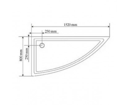 Душевой уголок Wasserfalle W-457 L 152х80