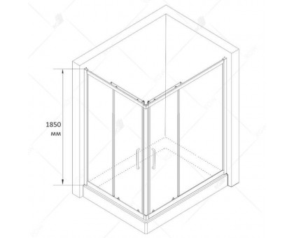 Душевой уголок RGW CL-44B 80x120, прозрачное стекло
