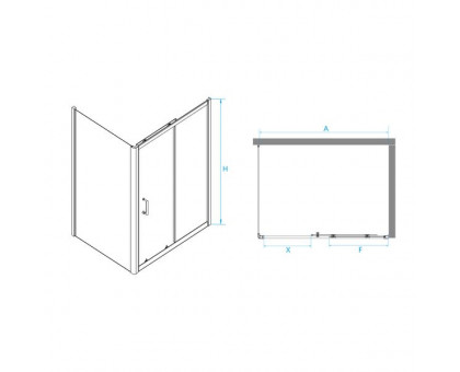 Душевой уголок RGW PA-74 (PA-14 + Z-050-2) 120x80, прозрачное стекло